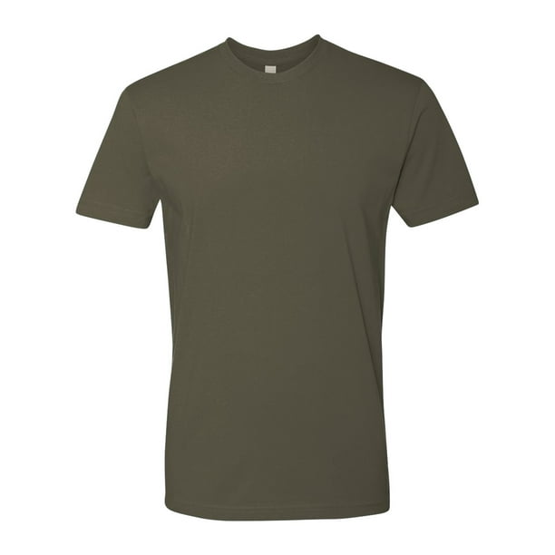6 Pack Next Level Mens Premium Fitted Short-Sleeve Crew 3600-Military Green 6 Pack Next Level Mens Premium Fitted Short-Sleeve Crew 3600-Military Green